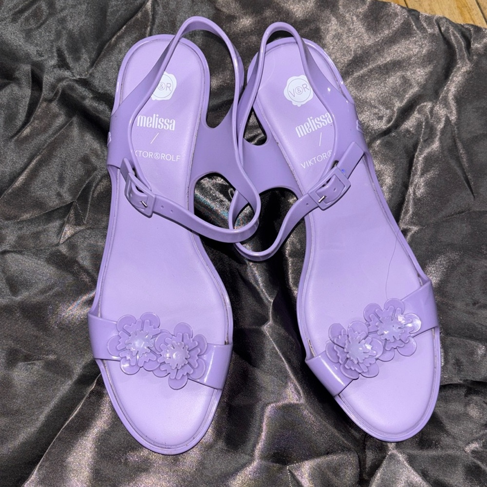 Melissa x Viktor and Rolf Lilac Sandal heels
 US Women Size 10